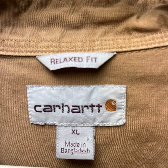 Carhartt Long-Sleeve Button-down Collar Relaxed Fit Work Shirt Men's Size XL - Picture 2 of 13